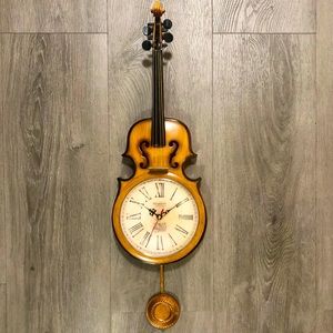 Amadeus Violin Pendulum Wall Clock